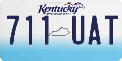 KY license plate 711UAT