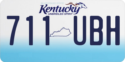 KY license plate 711UBH