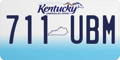 KY license plate 711UBM