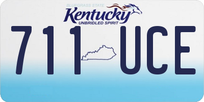 KY license plate 711UCE