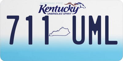 KY license plate 711UML