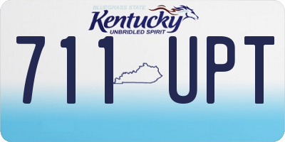 KY license plate 711UPT