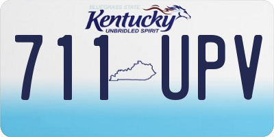KY license plate 711UPV