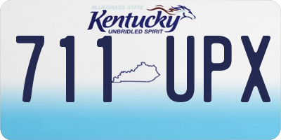 KY license plate 711UPX