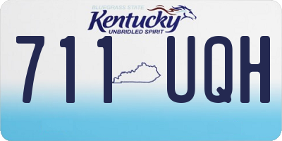 KY license plate 711UQH