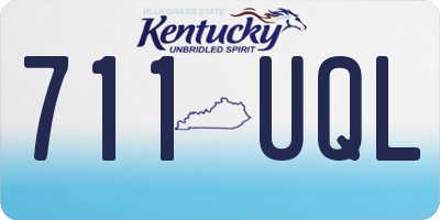 KY license plate 711UQL