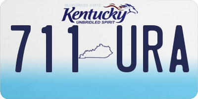 KY license plate 711URA