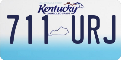 KY license plate 711URJ