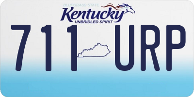KY license plate 711URP