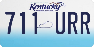 KY license plate 711URR