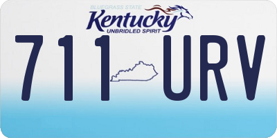 KY license plate 711URV