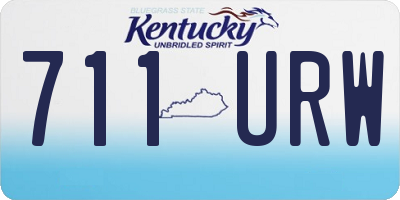 KY license plate 711URW