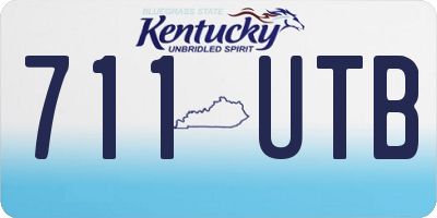 KY license plate 711UTB