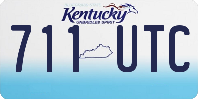 KY license plate 711UTC