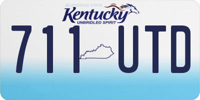 KY license plate 711UTD