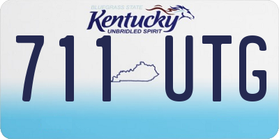 KY license plate 711UTG
