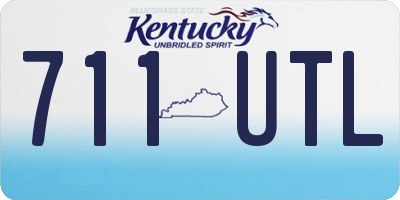 KY license plate 711UTL