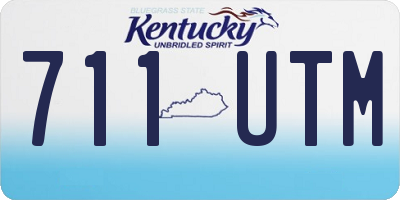 KY license plate 711UTM