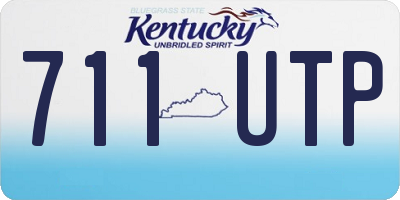 KY license plate 711UTP