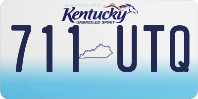 KY license plate 711UTQ