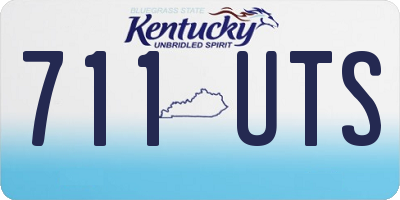 KY license plate 711UTS