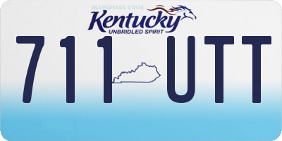 KY license plate 711UTT