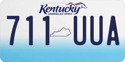 KY license plate 711UUA