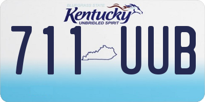 KY license plate 711UUB