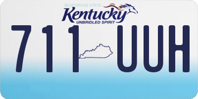 KY license plate 711UUH