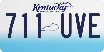 KY license plate 711UVE