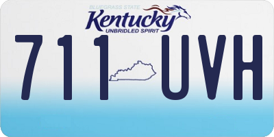 KY license plate 711UVH