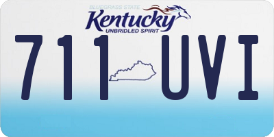KY license plate 711UVI