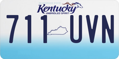 KY license plate 711UVN