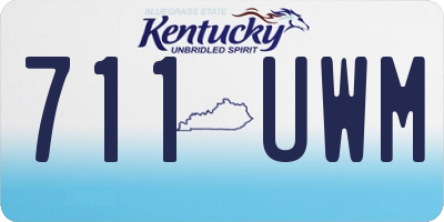 KY license plate 711UWM