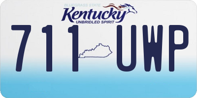 KY license plate 711UWP