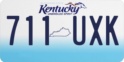 KY license plate 711UXK