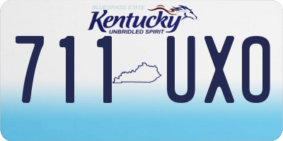 KY license plate 711UXO