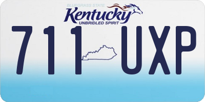 KY license plate 711UXP