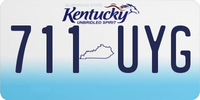 KY license plate 711UYG