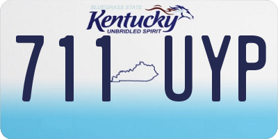 KY license plate 711UYP