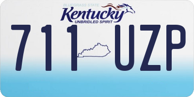 KY license plate 711UZP