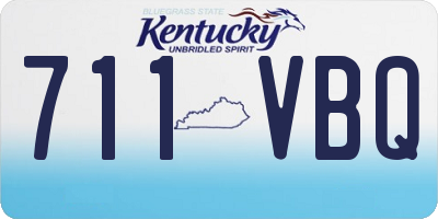 KY license plate 711VBQ