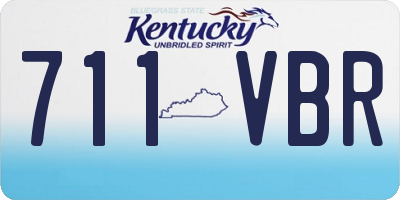 KY license plate 711VBR