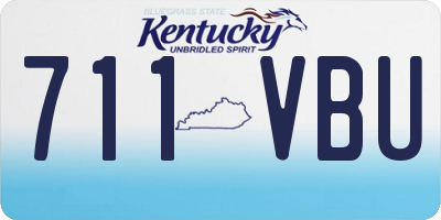 KY license plate 711VBU