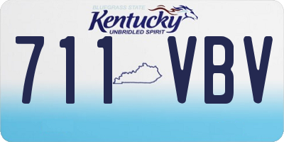 KY license plate 711VBV