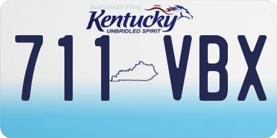 KY license plate 711VBX