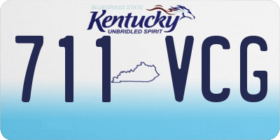 KY license plate 711VCG