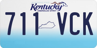 KY license plate 711VCK