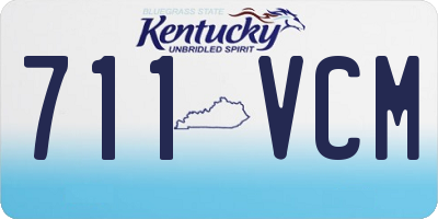 KY license plate 711VCM