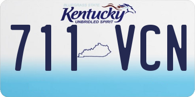 KY license plate 711VCN